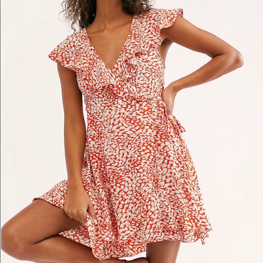 Brand new Free People mini wrap dress